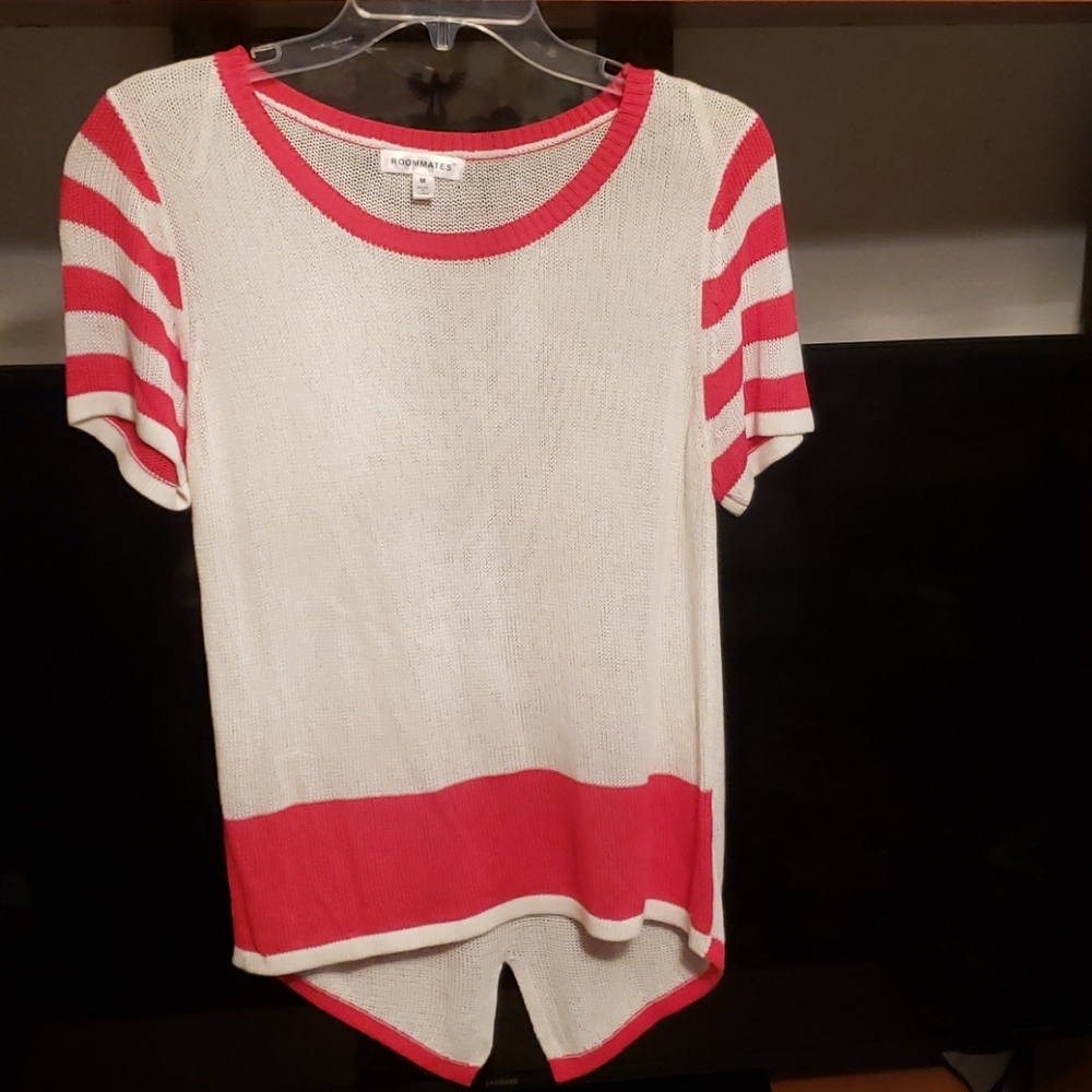 Short sleeve see through shirt